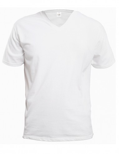 Zijden Heren T-Shirt V-Hals inSilk