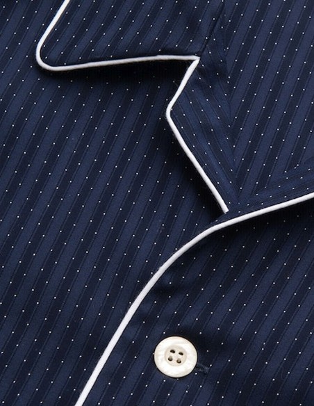 Classic Fit Heren Pyjama Royal 40 Derek Rose Classic Fit Heren Pyjama Royal 40 Derek Rose