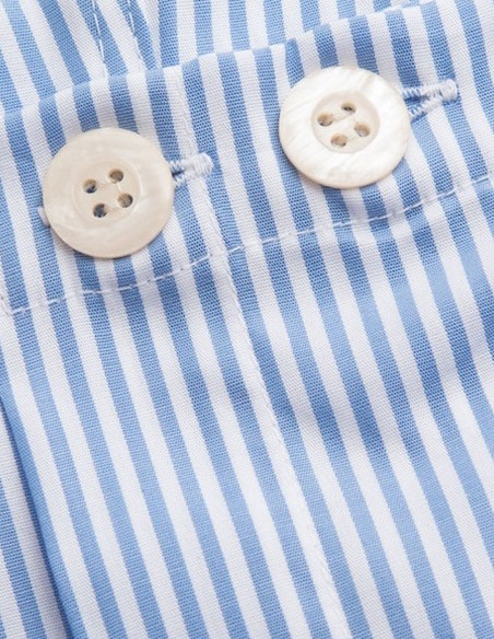 Classic Fit Heren Pyjama James Cotton Blue Derek Rose