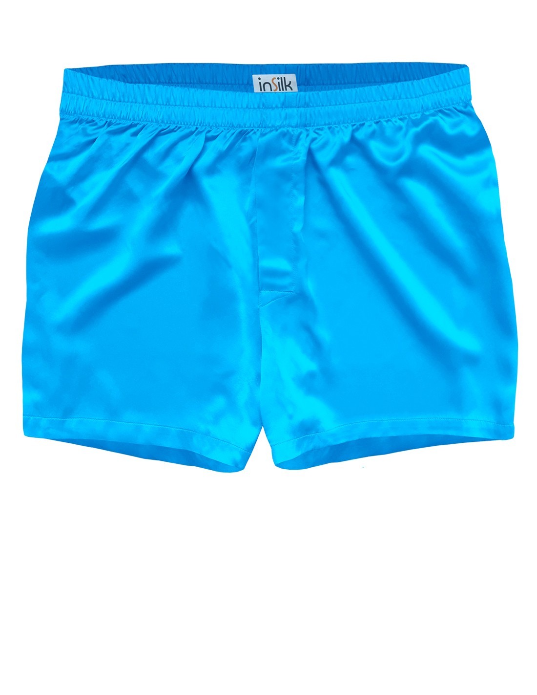 Zijden Boxershort inSilk Collection, Kleur Lichtblauw, Maat Extra Large