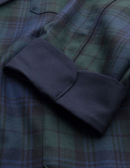 Tartan Smoking Jacket Puur Wol Derek Rose