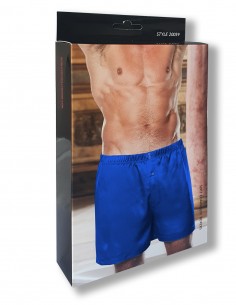 Satijnen Boxershort Gyz Navy Blauw 2