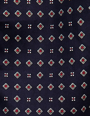 Poplin Katoenen Kamerjas Diamond Blauw