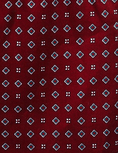 Poplin Katoenen Kamerjas Diamond Rood