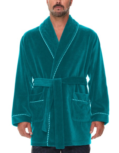 Refinery Velour Smoking Jacket Kamerjas Majestic Refinery Velour Smoking Jacket Kamerjas Majestic