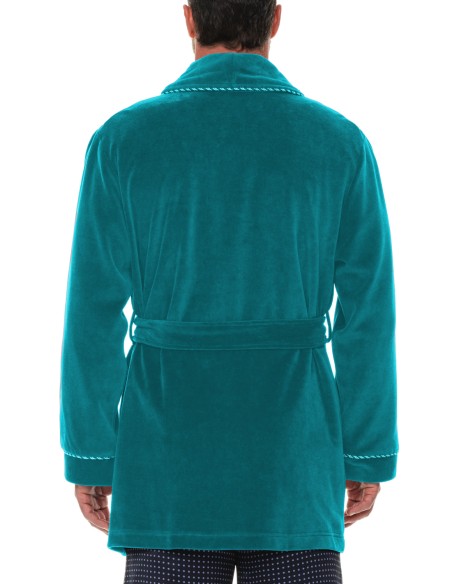 Refinery Velour Smoking Jacket Kamerjas Majestic Refinery Velour Smoking Jacket Kamerjas Majestic