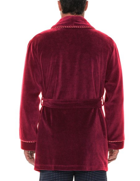 Refinery Velour Smoking Jacket Kamerjas Majestic Refinery Velour Smoking Jacket Kamerjas Majestic