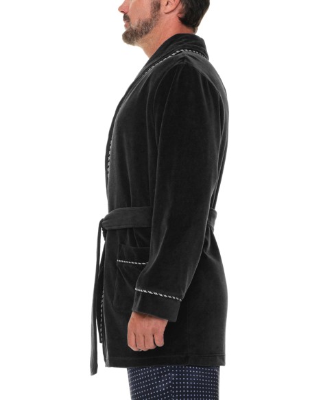 Refinery Velour Smoking Jacket Kamerjas Majestic Refinery Velour Smoking Jacket Kamerjas Majestic