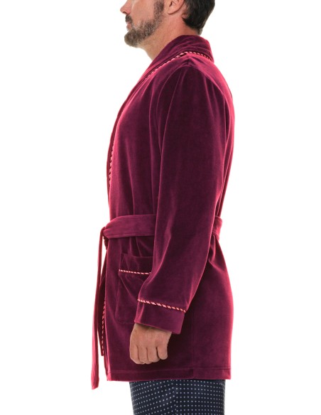 Refinery Velour Smoking Jacket Kamerjas Majestic Refinery Velour Smoking Jacket Kamerjas Majestic